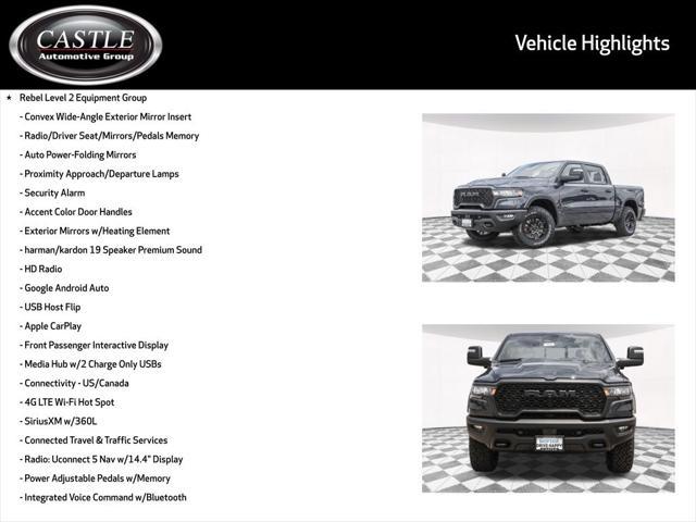 new 2025 Ram 1500 car, priced at $65,524