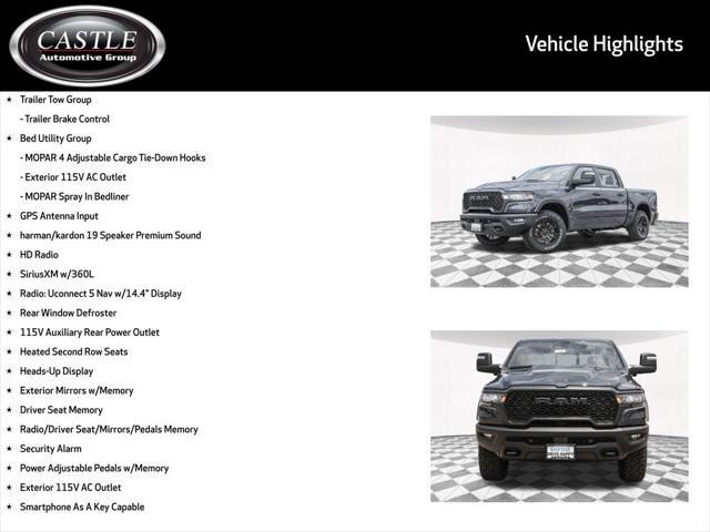 new 2025 Ram 1500 car, priced at $65,524