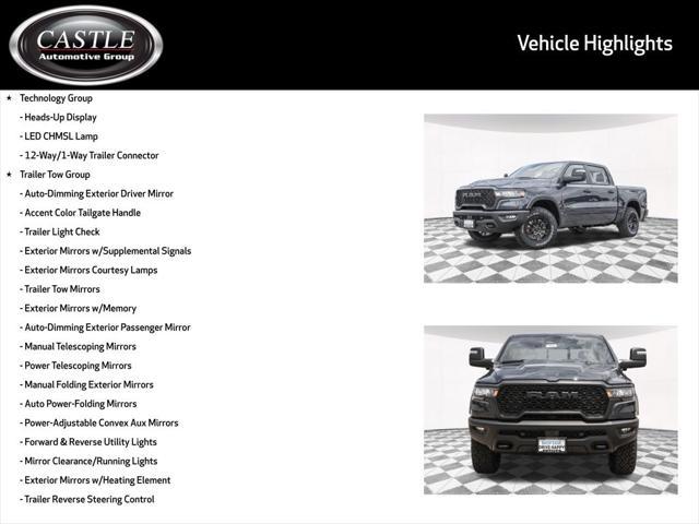 new 2025 Ram 1500 car, priced at $65,524