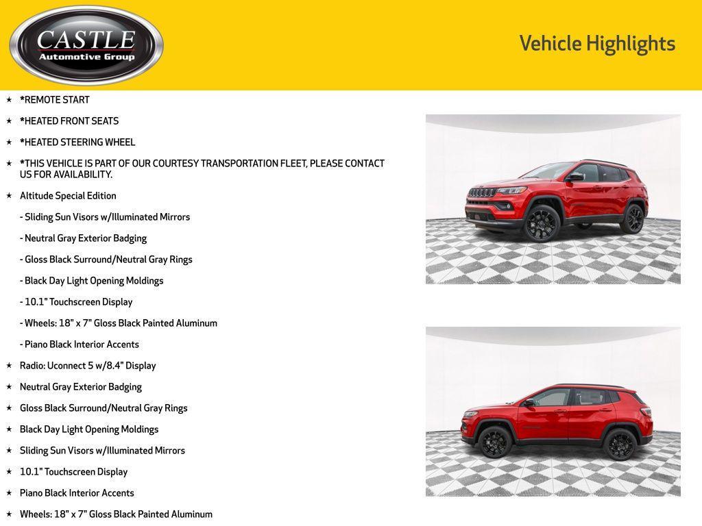 new 2025 Jeep Compass car, priced at $26,355
