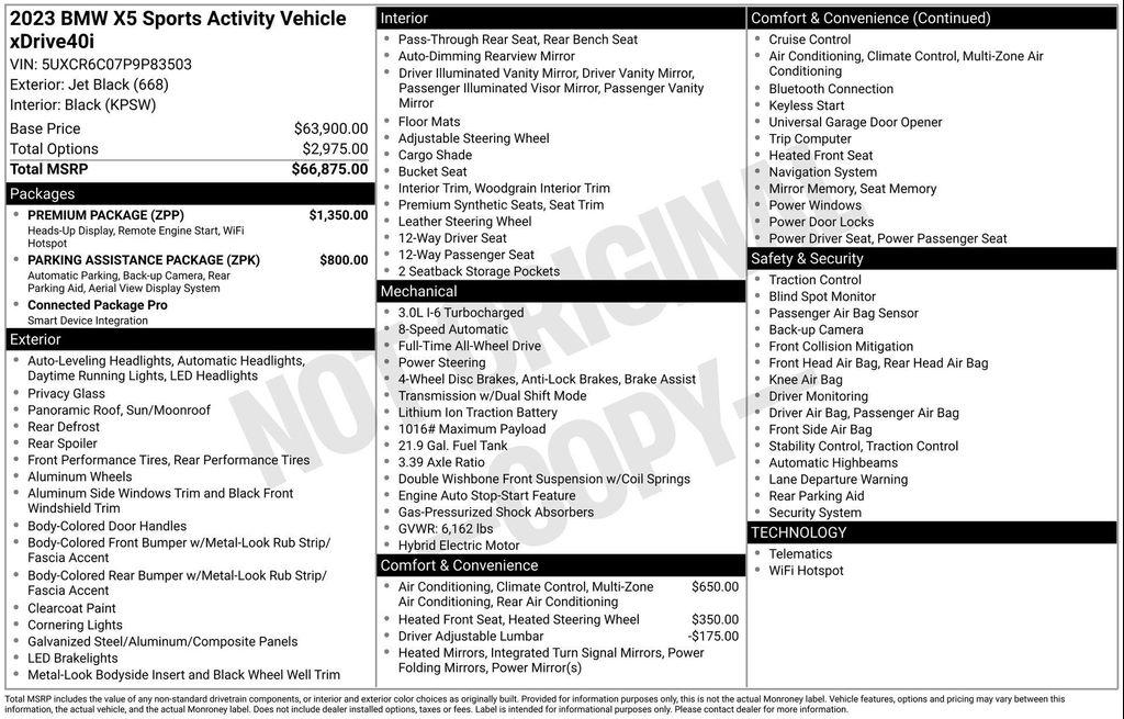 used 2023 BMW X5 car, priced at $38,977
