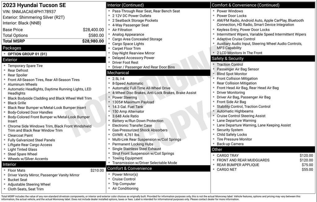used 2023 Hyundai Tucson car, priced at $21,977