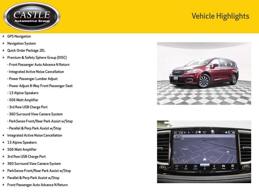 used 2021 Chrysler Pacifica Hybrid car, priced at $19,577