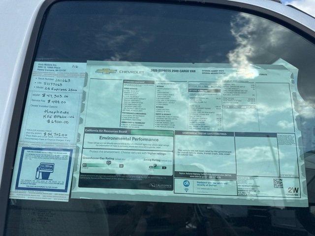 new 2025 Chevrolet Express 2500 car, priced at $54,203