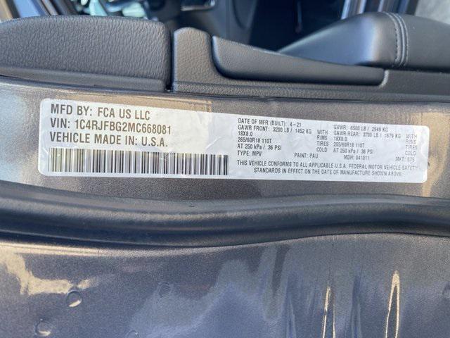 used 2021 Jeep Grand Cherokee car, priced at $22,934