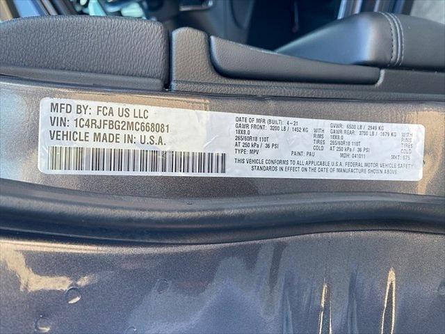 used 2021 Jeep Grand Cherokee car, priced at $23,953