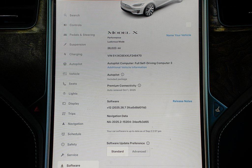 used 2020 Tesla Model X car, priced at $42,495