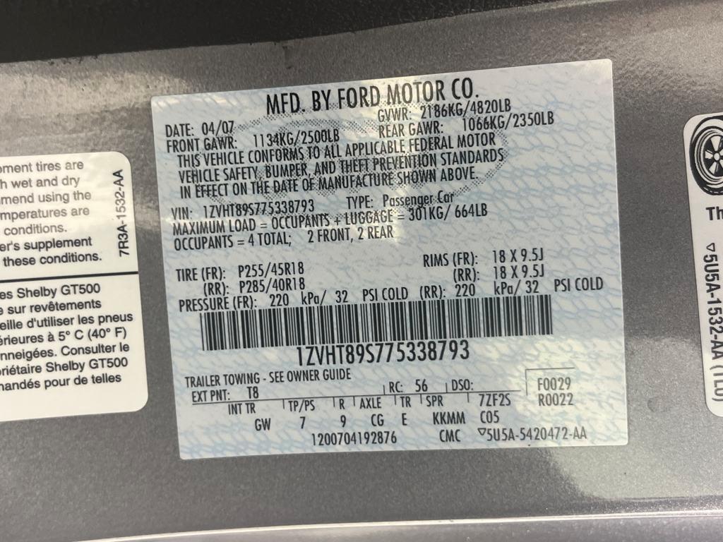 used 2007 Ford Shelby GT500 car, priced at $38,991