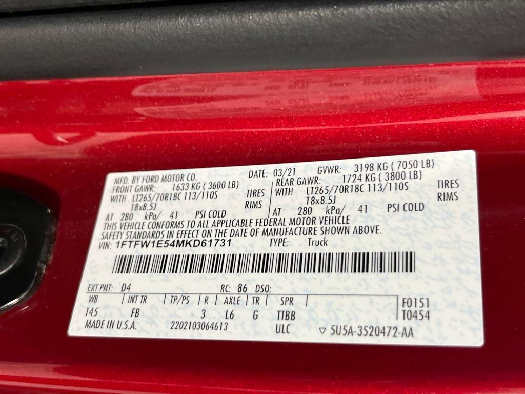 used 2021 Ford F-150 car, priced at $44,991