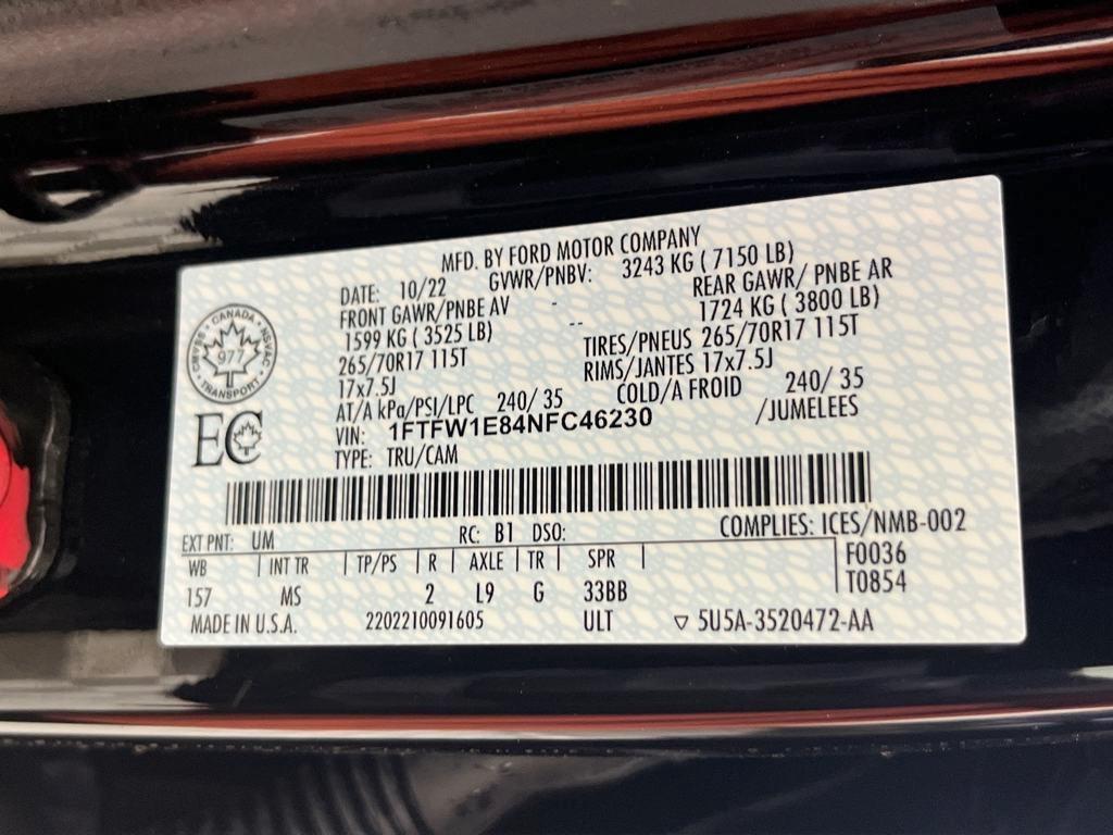 used 2022 Ford F-150 car