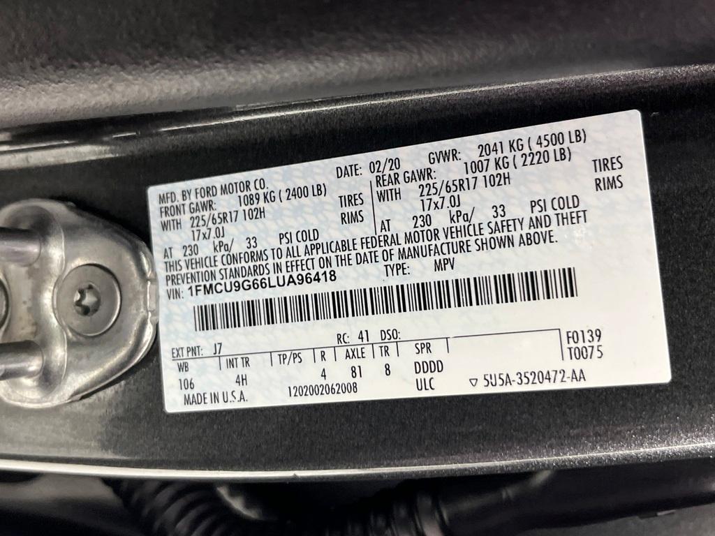 used 2020 Ford Escape car, priced at $17,991