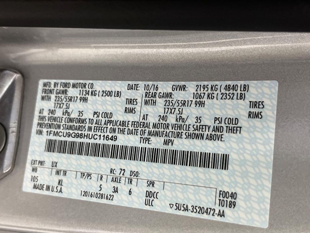 used 2017 Ford Escape car, priced at $16,991