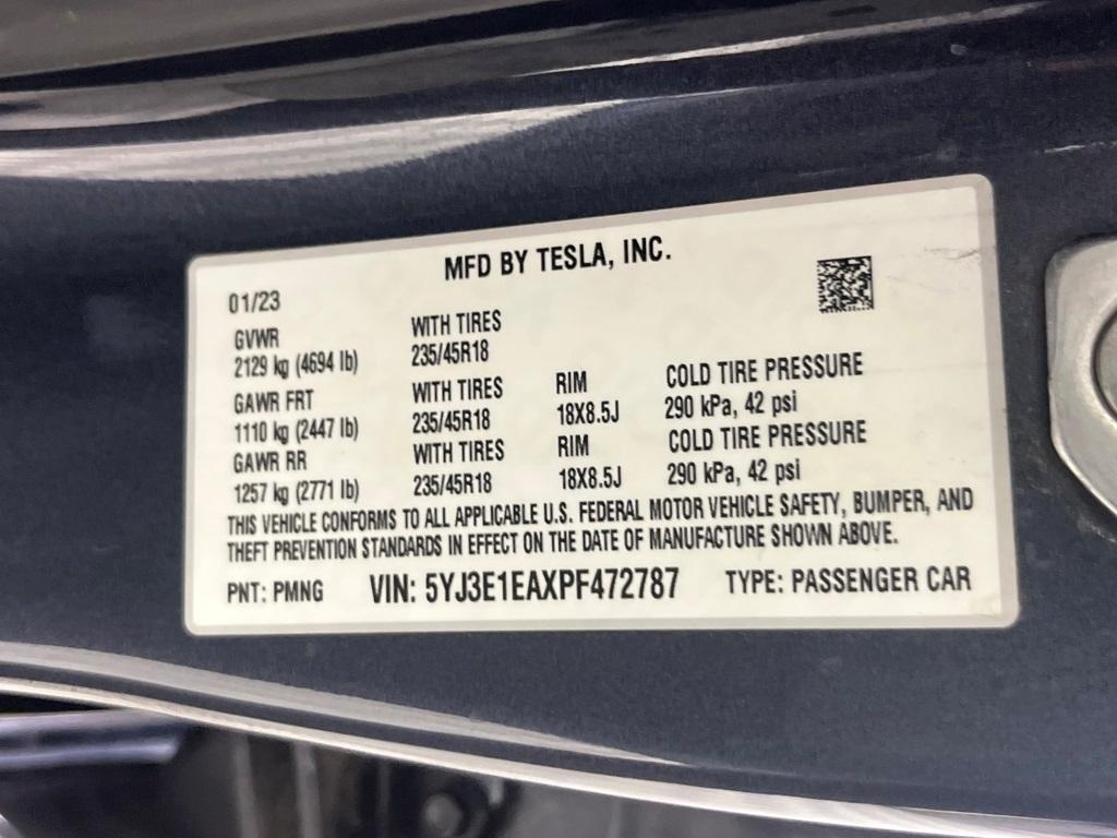 used 2023 Tesla Model 3 car, priced at $24,996
