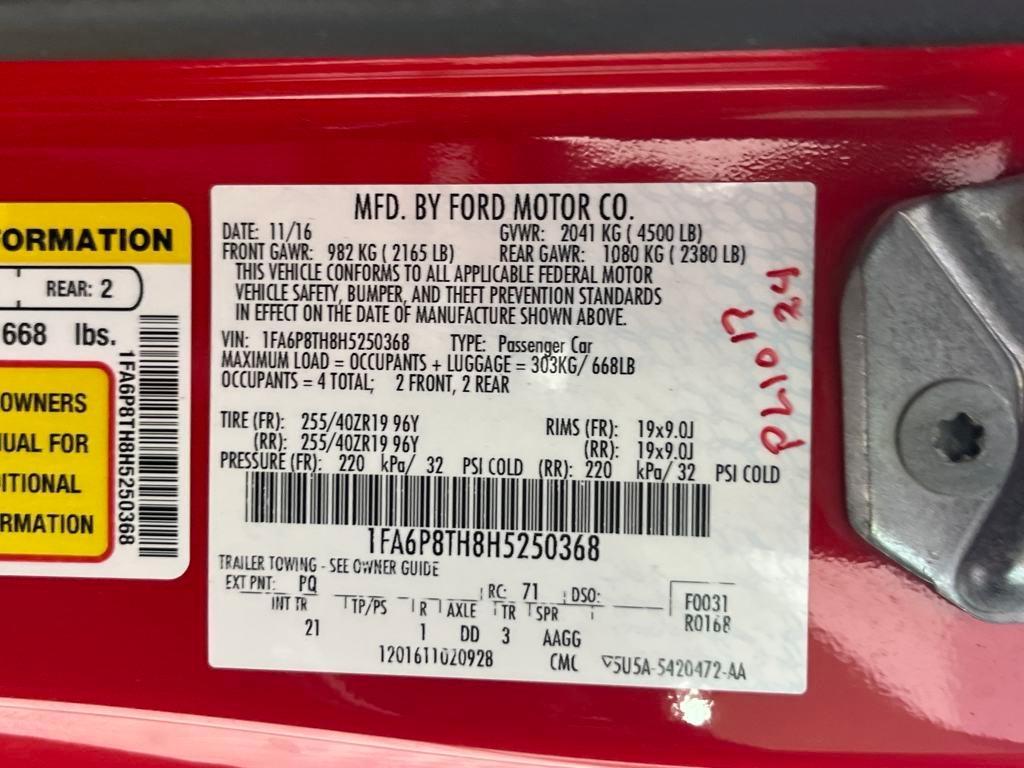 used 2017 Ford Mustang car, priced at $17,991
