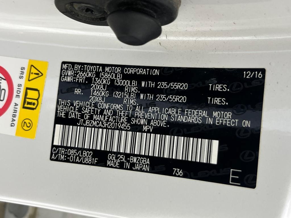 used 2017 Lexus RX 350 car, priced at $25,991