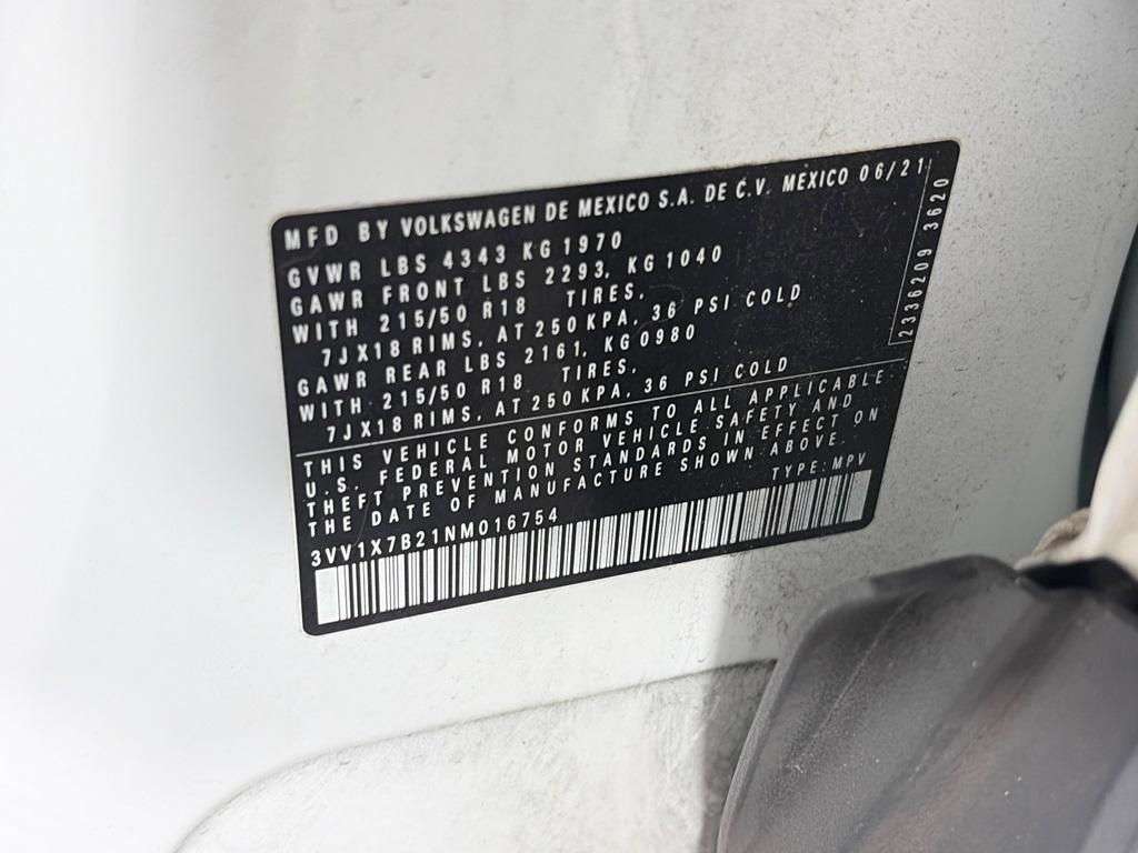 used 2022 Volkswagen Taos car, priced at $18,991