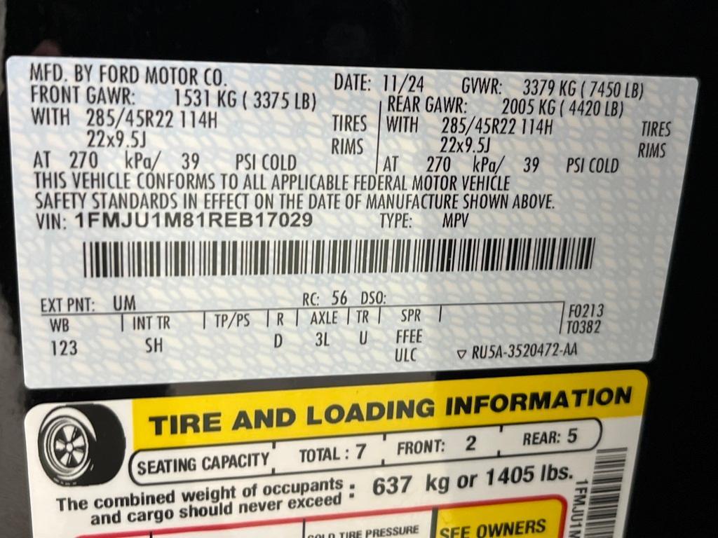 new 2024 Ford Expedition car, priced at $69,621