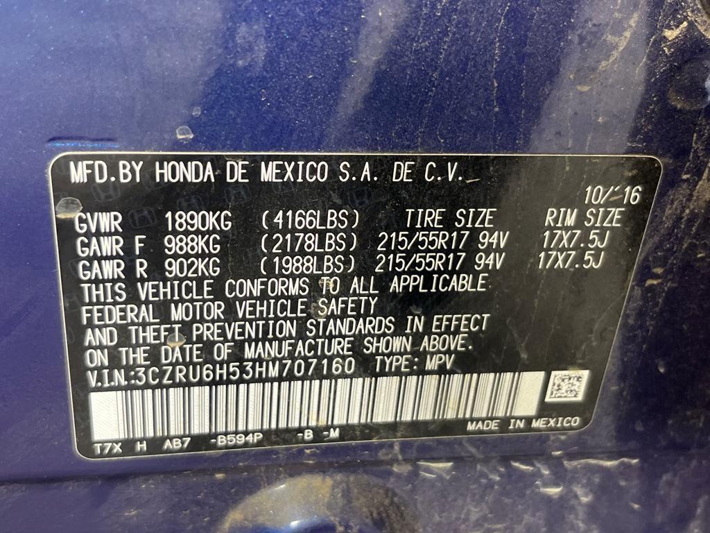 used 2017 Honda HR-V car, priced at $13,771