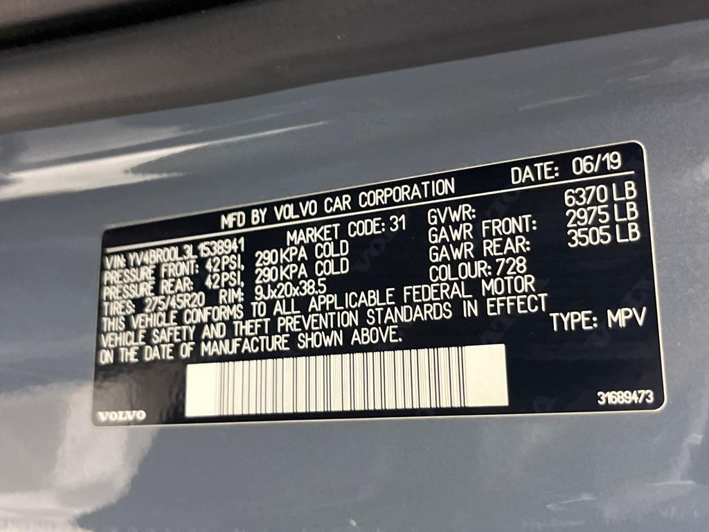 used 2020 Volvo XC90 Hybrid car, priced at $29,491