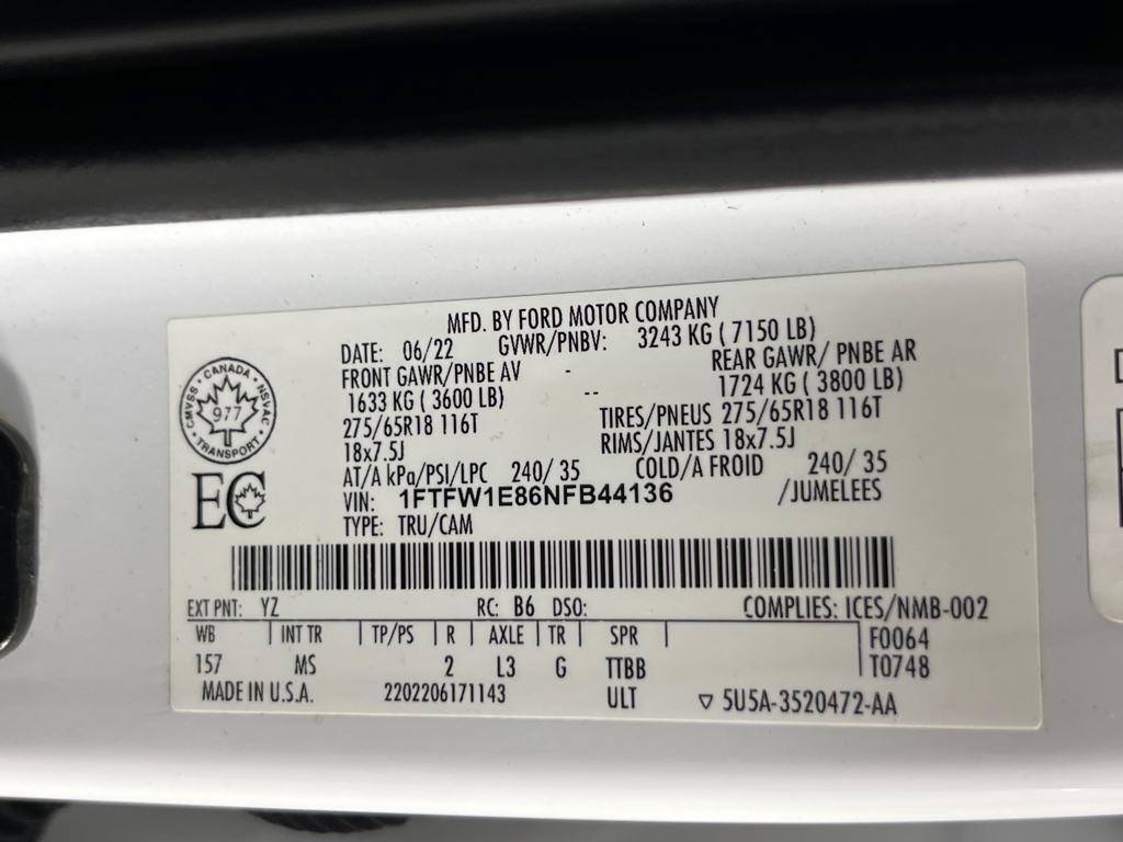 used 2022 Ford F-150 car, priced at $39,991
