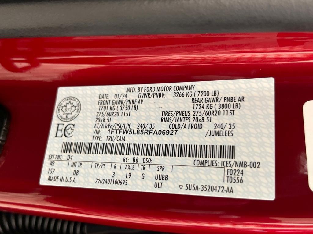 used 2024 Ford F-150 car, priced at $55,991