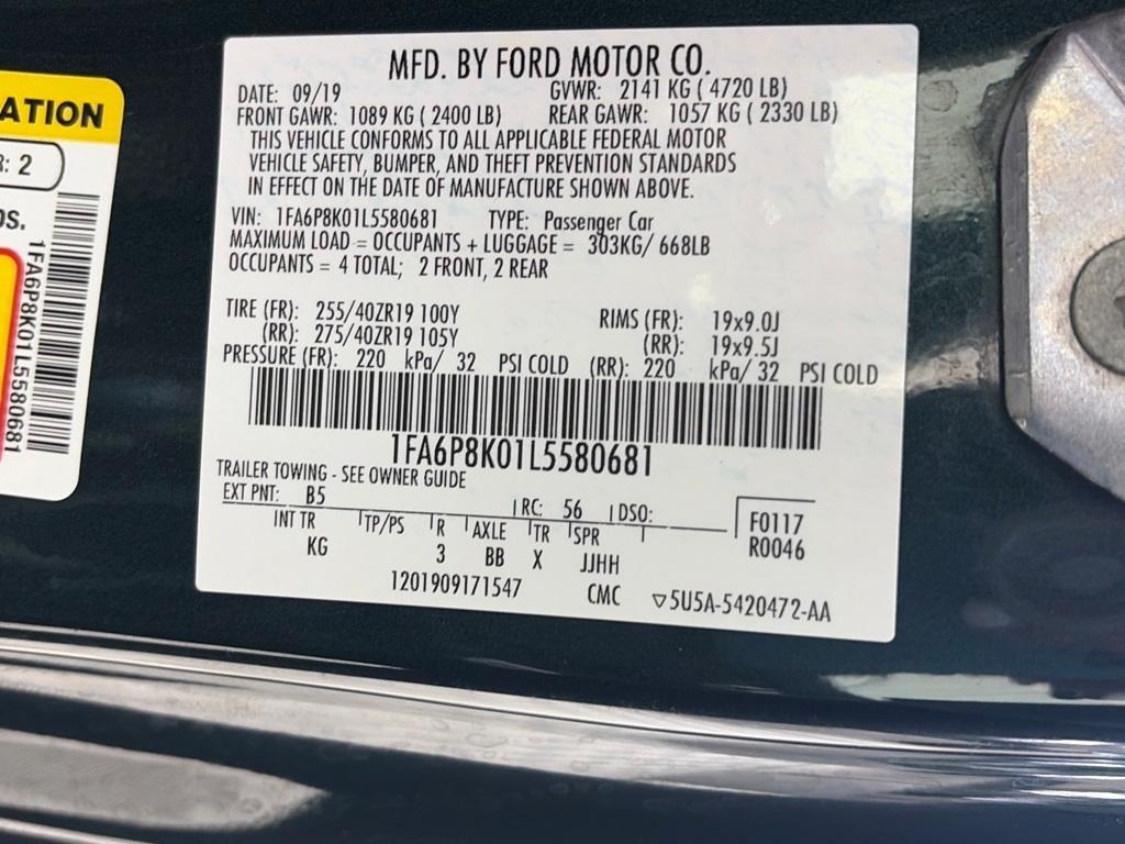 used 2020 Ford Mustang car, priced at $41,991