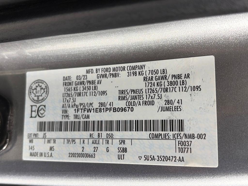 used 2023 Ford F-150 car, priced at $38,231