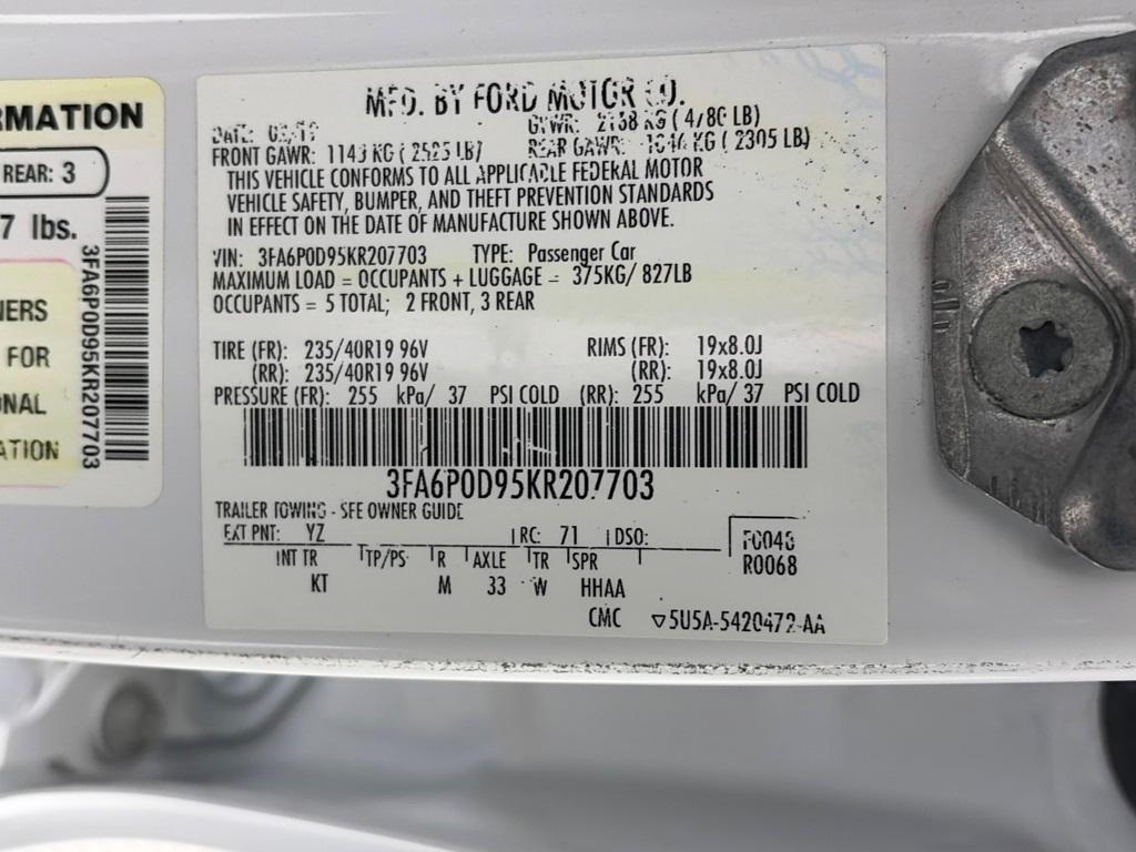 used 2019 Ford Fusion car, priced at $15,791