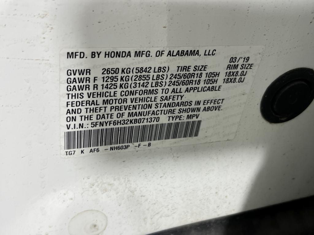 used 2019 Honda Pilot car, priced at $20,991