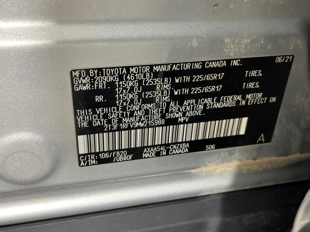 used 2021 Toyota RAV4 car, priced at $18,791