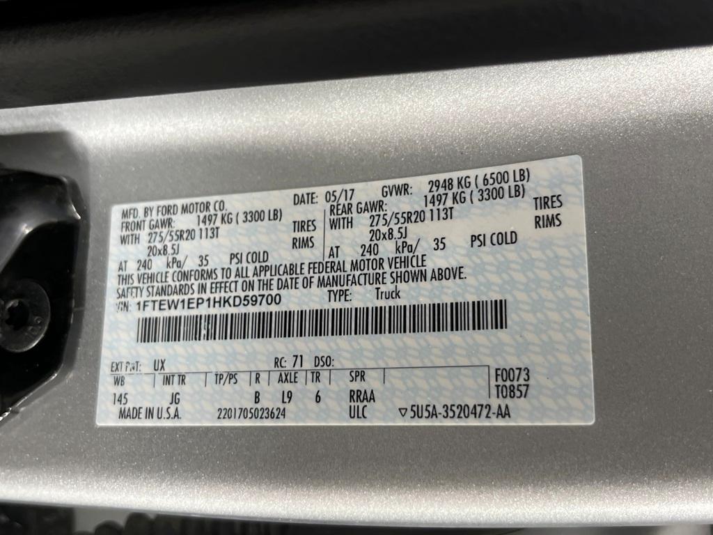 used 2017 Ford F-150 car, priced at $16,991