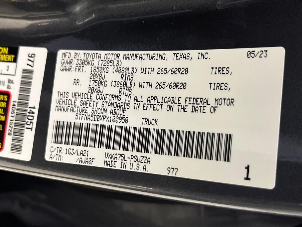 used 2023 Toyota Tundra car, priced at $50,691