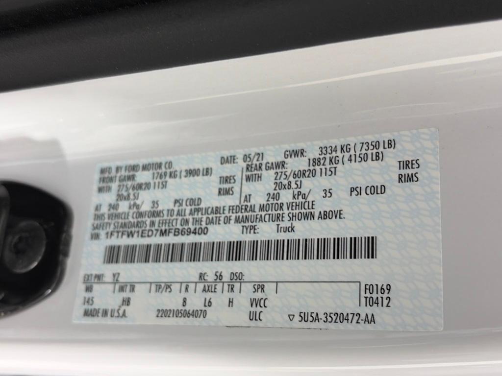 used 2021 Ford F-150 car, priced at $36,991