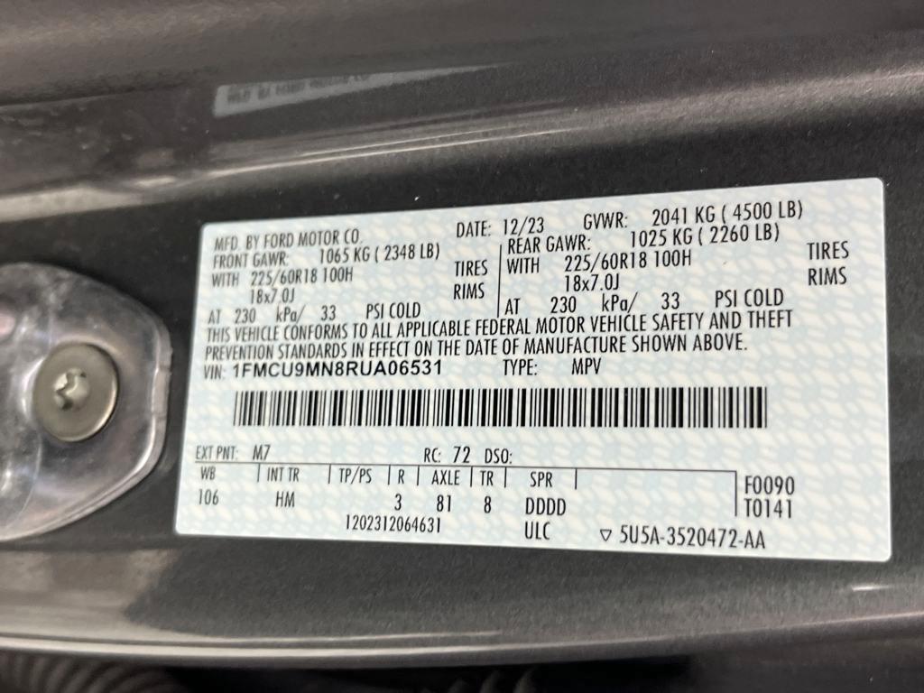 used 2024 Ford Escape car, priced at $29,593