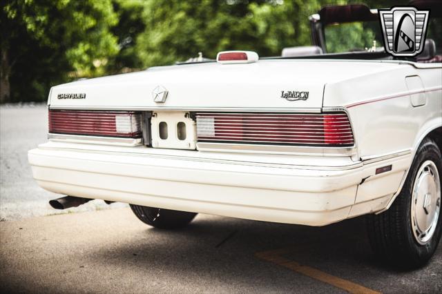 used 1986 Chrysler LeBaron car, priced at $9,000