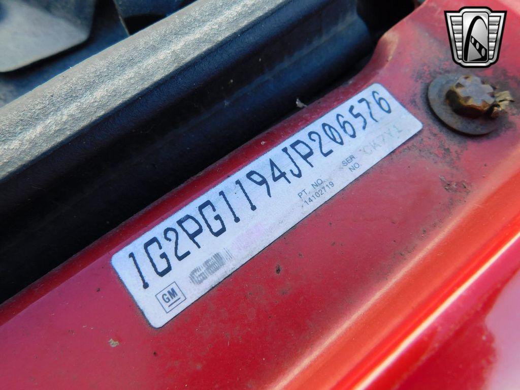 used 1988 Pontiac Fiero car, priced at $16,000