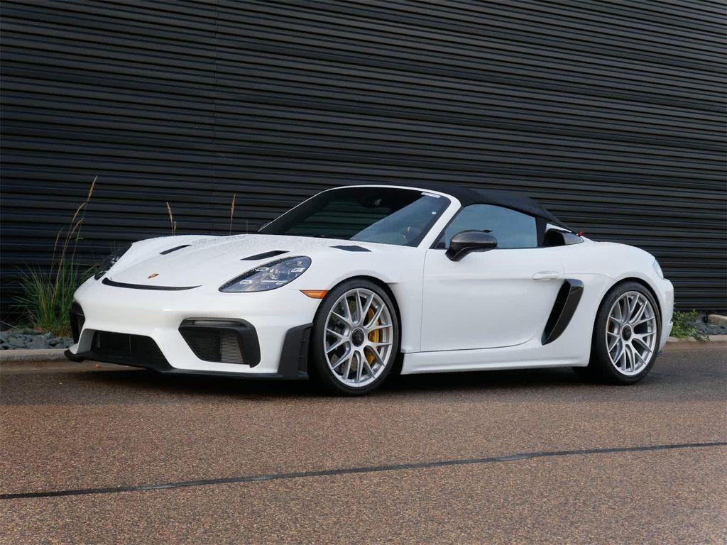 new 2025 Porsche 718 Spyder car, priced at $222,365