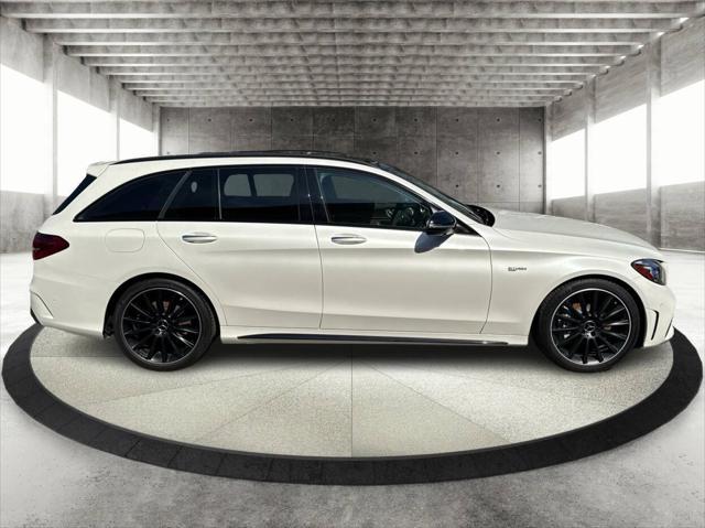 used 2021 Mercedes-Benz AMG C 43 car, priced at $55,000