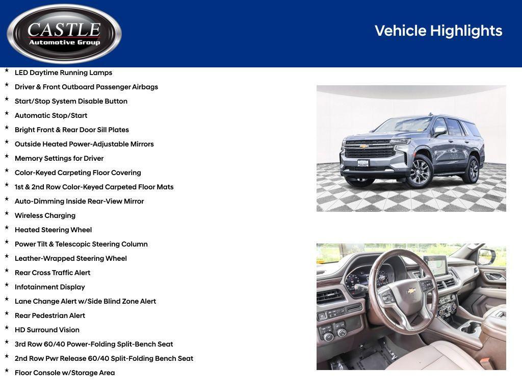 used 2022 Chevrolet Tahoe car, priced at $44,840