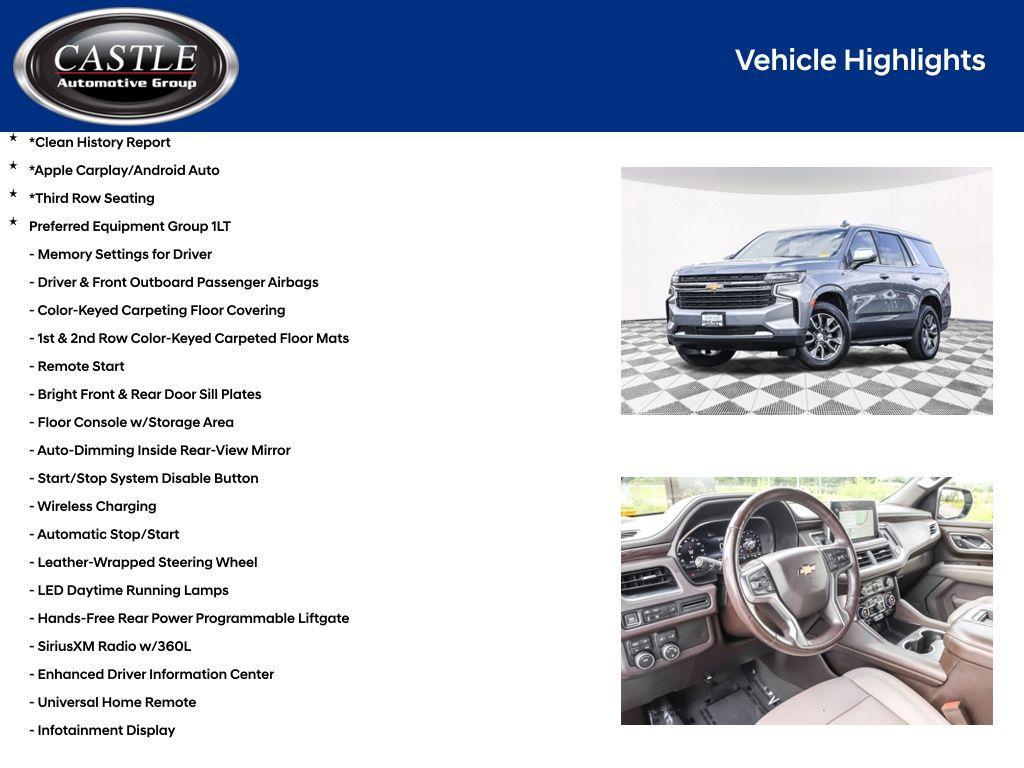 used 2022 Chevrolet Tahoe car, priced at $44,840