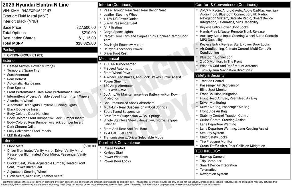 used 2023 Hyundai Elantra car, priced at $21,844