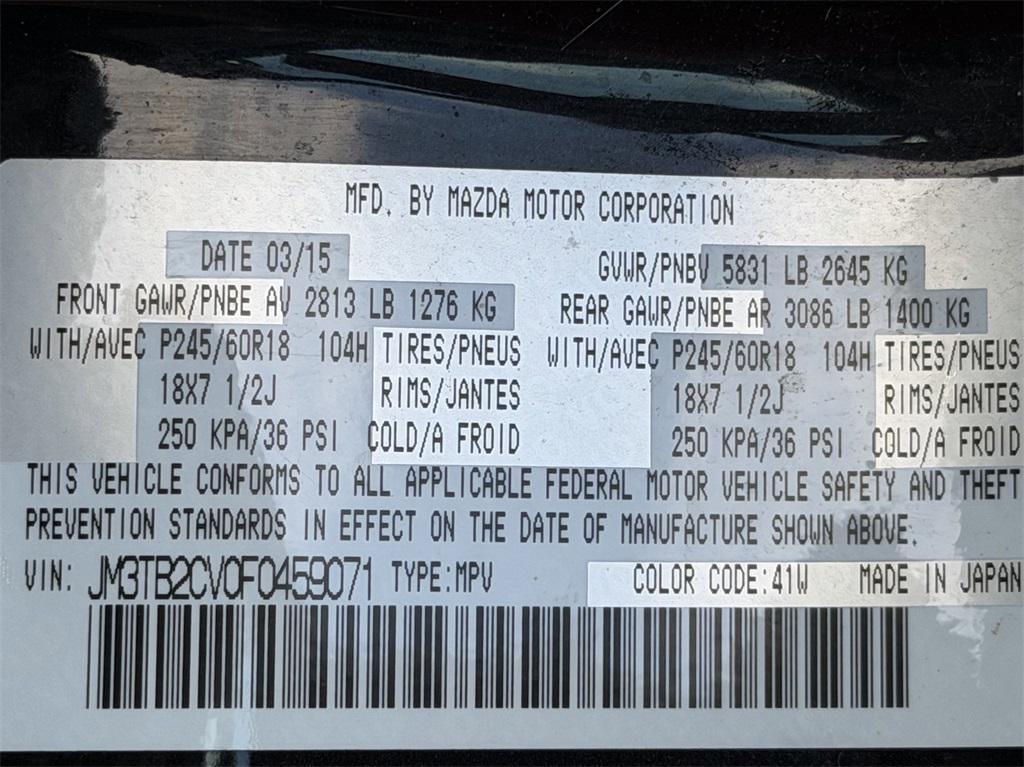 used 2015 Mazda CX-9 car, priced at $12,892