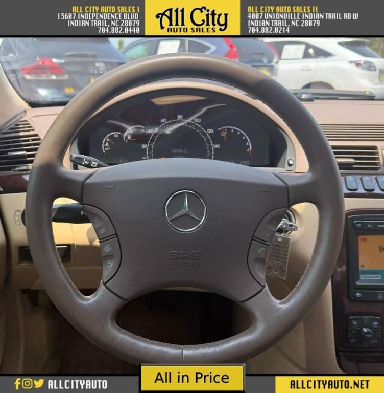 used 2001 Mercedes-Benz S-Class car, priced at $11,060