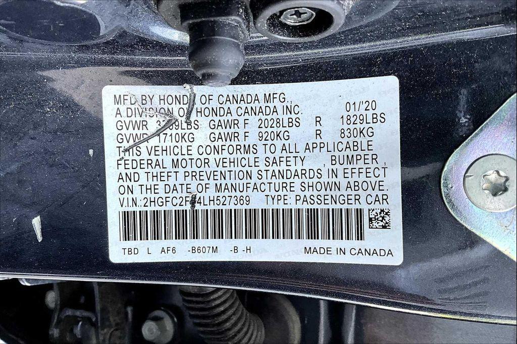 used 2020 Honda Civic car, priced at $21,900