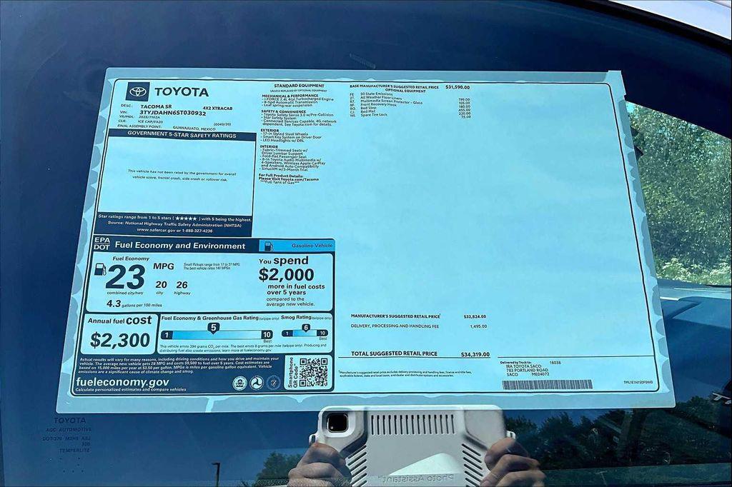new 2025 Toyota Tacoma car, priced at $32,593