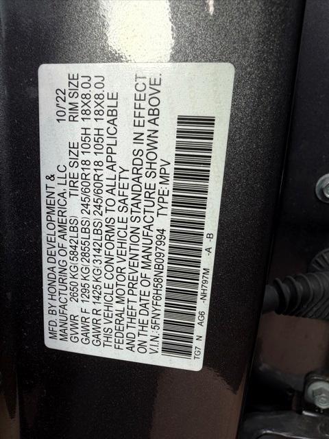 used 2022 Honda Pilot car, priced at $29,504