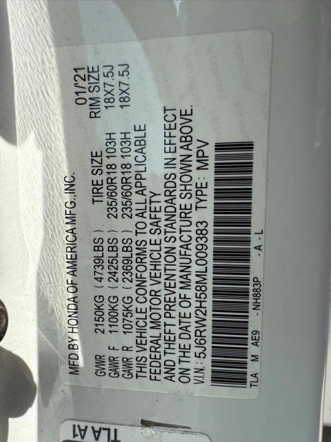 used 2021 Honda CR-V car, priced at $22,385