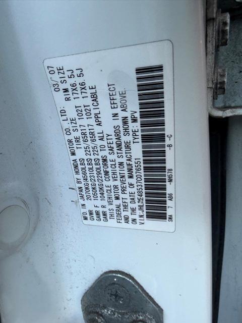 used 2007 Honda CR-V car, priced at $5,000