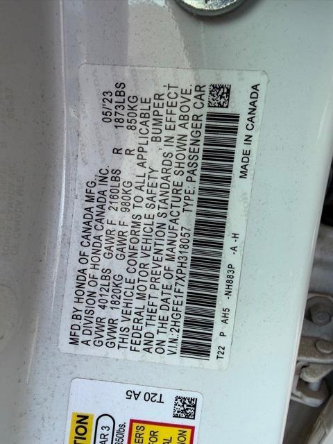 used 2023 Honda Civic car, priced at $23,645