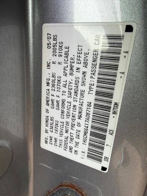 used 2007 Honda Accord car, priced at $3,000